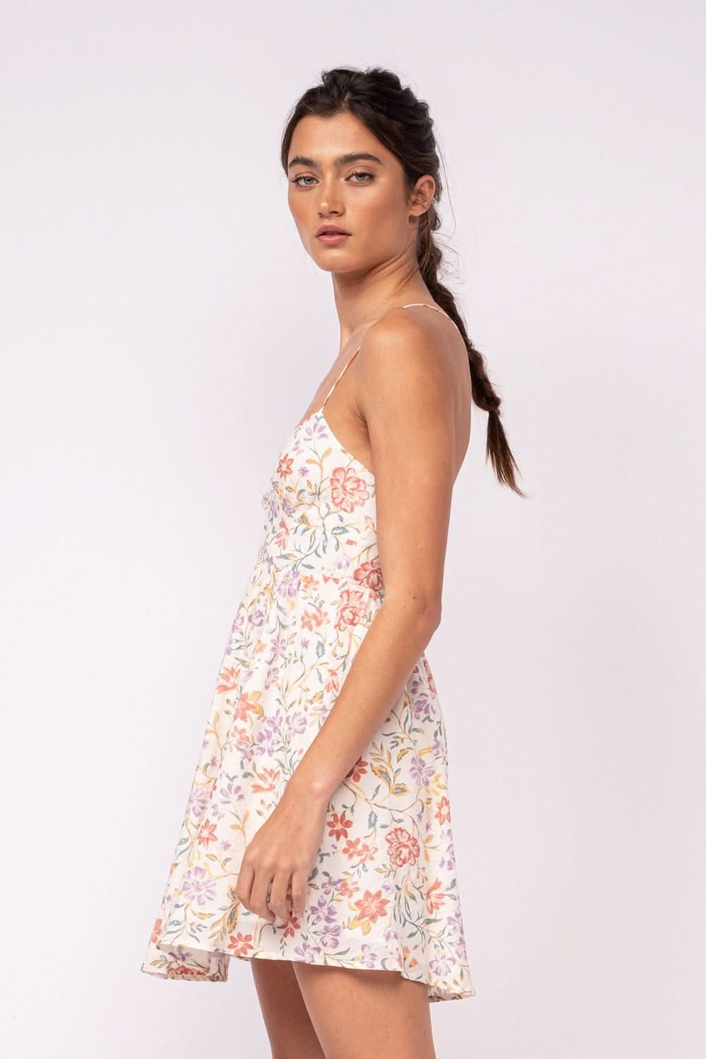 floral zip up corset cami dress Cider | Dresses | Size M Cider Floral Zipup Corset Cami Dress