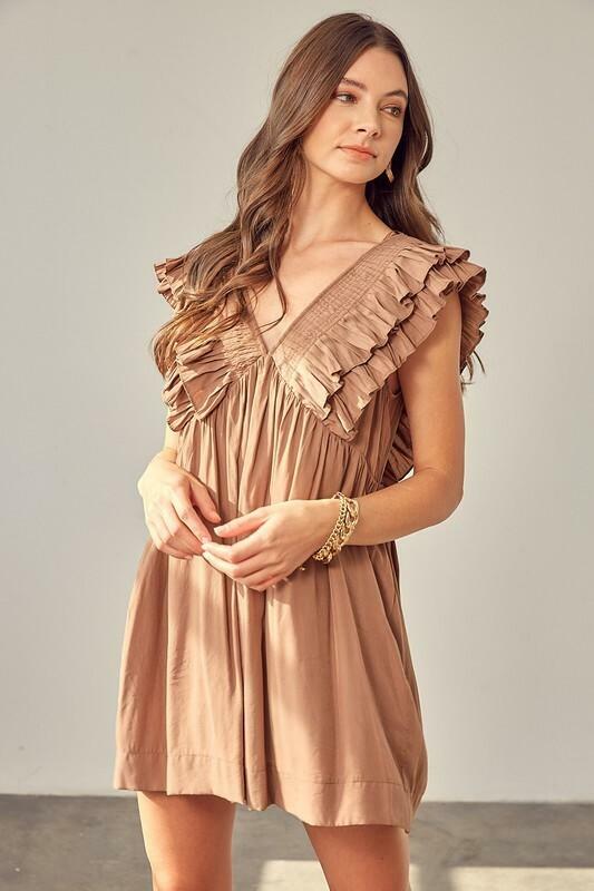 Ruffle Romper Dress 