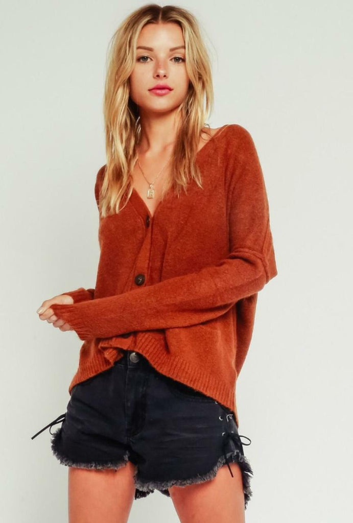 Rust Cardigan for Women