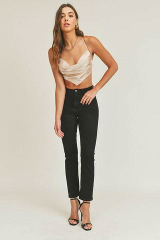 Satin Crop Tops
