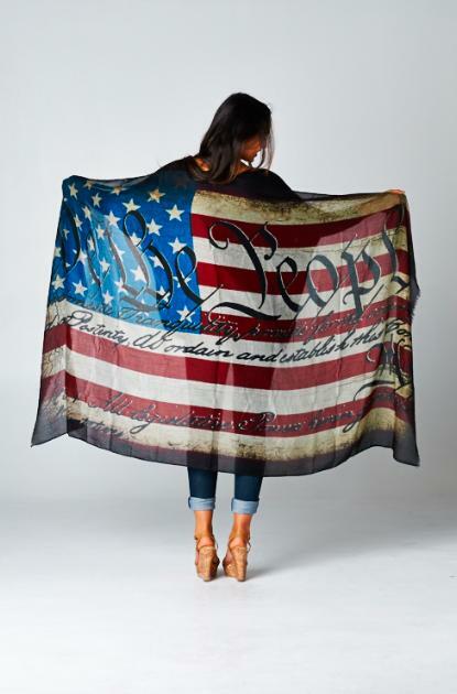 Sheer flag scarf