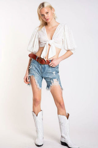 White Crop Top