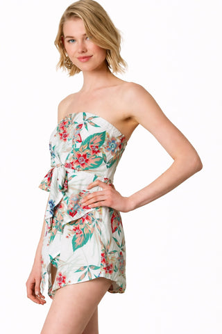 tropical print rompers